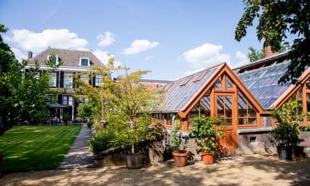 The Oude Hortus Garden with its historic greenhouses.