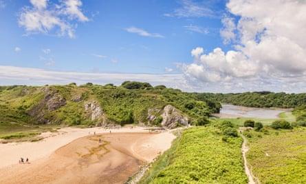 The beach at Broadhaven South.