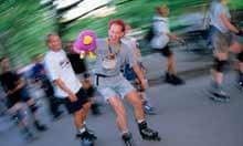 Rollerblading in Vondelpark