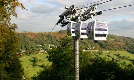 The new cable cars at the Heights of Abraham
