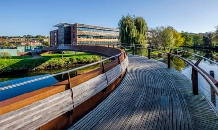 Jarrold bridge over the river Wensum in Norwich, UK.