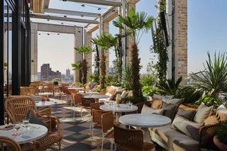 Seabird rooftop restaurant in Southwark London